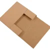 7 1/2" x 7 1/2" x 2" Easy-Fold Mailers, Kraft, 50/Bundle (M772BFK)
