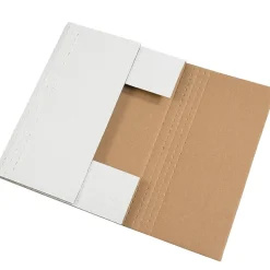 14 1/8" x 8 5/8" x 2" Easy-Fold Mailers, 50/Bundle (M1482BF)