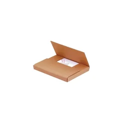 12 1/2" x 12 1/2" x 1" Easy-Fold Mailers, Kraft, 50/Bundle