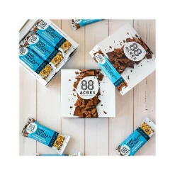 88 Acres Sweet 'N' Salty Gluten-Free Dark Chocolate/Sea Salt Seed and Oat Bar, 1.6 oz., 9 Bars/Box (310001)