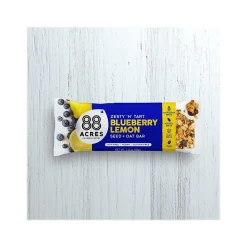 88 Acres Warm 'N' Chewy Gluten-Free Blueberry/Lemon Seed and Oat Bar, 1.6 oz., 9 Bars/Box (315104)