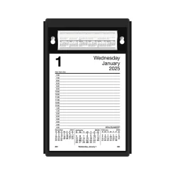 2025 AT-A-GLANCE 8" x 5" Daily Desk Pad Calendar Refill, White/Black (E458-50-25)