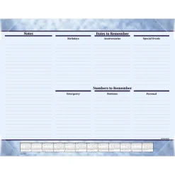 2025 AT-A-GLANCE 21.75" x 17" Monthly Desk Pad Calendar, Slate Blue (89701-25)