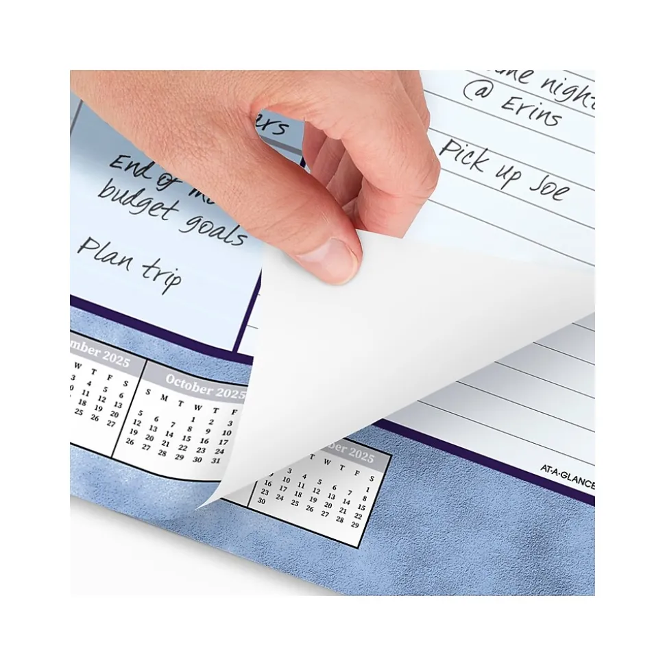 2025 AT-A-GLANCE 21.75" x 17" Monthly Desk Pad Calendar, Slate Blue (89701-25)