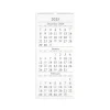 2025 AT-A-GLANCE 12" x 27" Three-Month Wall Calendar, White/Black (SW115-28-25)