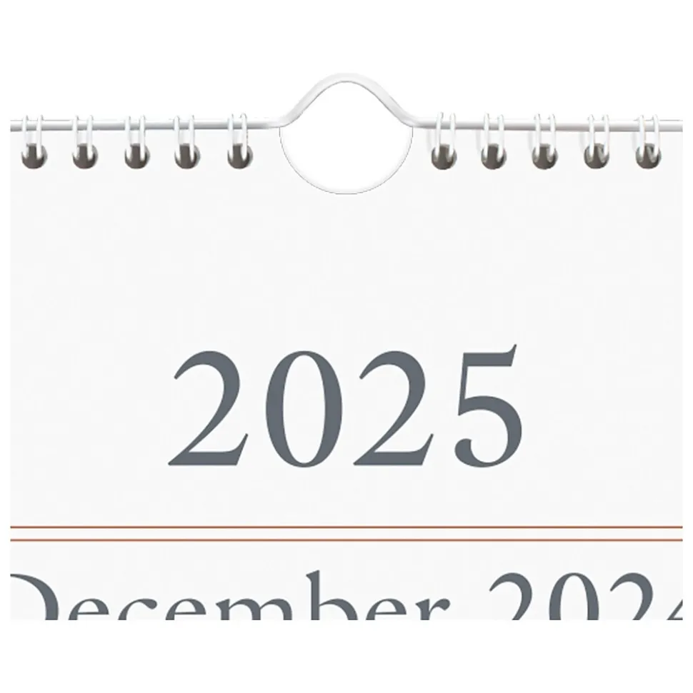 2025 AT-A-GLANCE 12" x 27" Three-Month Wall Calendar, White/Black (SW115-28-25)