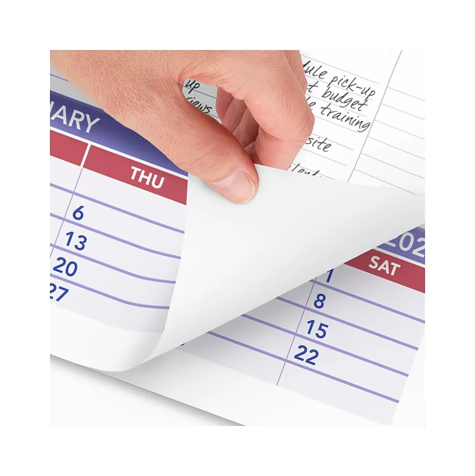 2025 AT-A-GLANCE 15.5" x 22.75" Three-Month Wall Calendar (PM6-28-25)