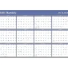 2025 AT-A-GLANCE 36" x 24" Yearly Wet-Erase Wall Calendar, Reversible, White/Blue (A1102-25)