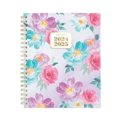 2024-2025 AT-A-GLANCE BADGE Floral 8.5" x 11" Academic Weekly & Monthly Planner, Plastic Cover, Multicolor (1710F-905A-25)