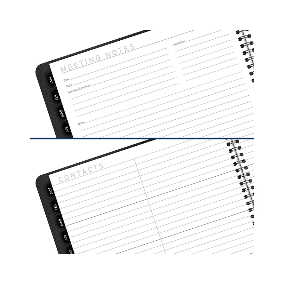 2025 AT-A-GLANCE Contemporary 9" x 11" Monthly Planner, Faux Leather Cover, Charcoal (70-260X-45-25)