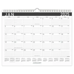 2025 AT-A-GLANCE Contemporary 15" x 12" Monthly Wall Calendar, White/Black (PM8X-28-25)