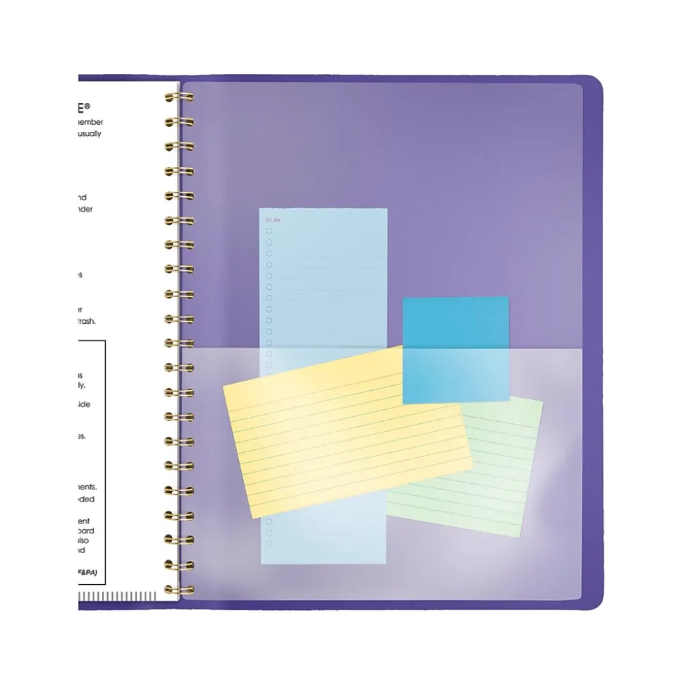 2025 AT-A-GLANCE Contemporary 8.25" x 11" Weekly & Monthly Planner, Faux Leather Cover, Purple (70-940X-14-25)
