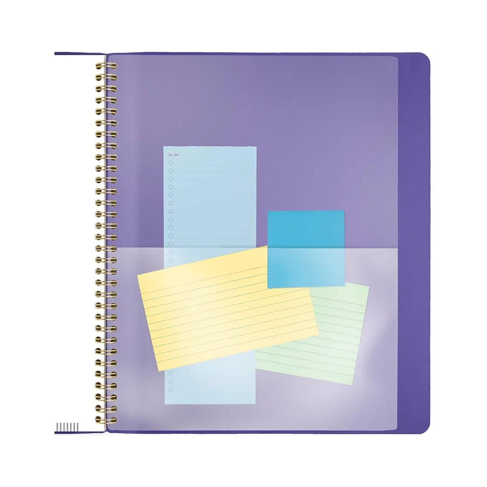 2025 AT-A-GLANCE Contemporary 9" x 11" Monthly Planner, Faux Leather Cover, Purple (70-250X-14-25)