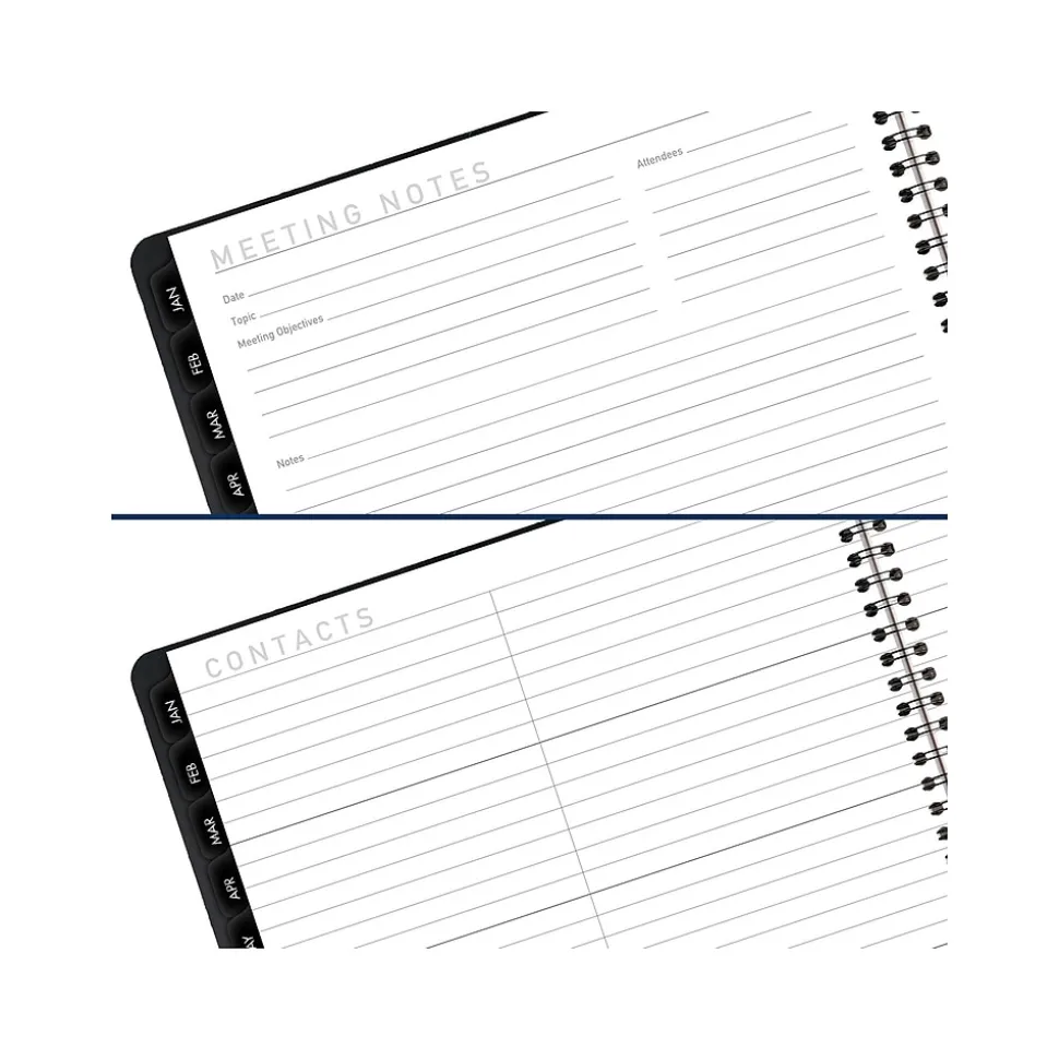 2025 AT-A-GLANCE Contemporary 9" x 11" Monthly Planner, Faux Leather Cover, Black (70-260X-05-25)