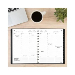 2025 AT-A-GLANCE Contemporary 8.25" x 11" Weekly & Monthly Planner, Faux Leather Cover, Black (70-950X-05-25)