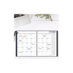 2024-2025 AT-A-GLANCE DayMinder 8.5" x 11" Academic Weekly & Monthly Planner, Poly, Charcoal (AYC520-45-25)
