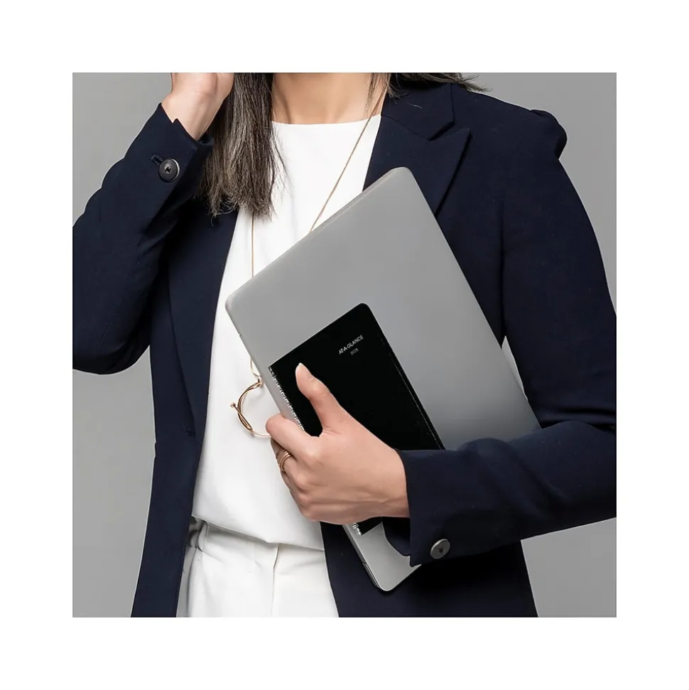 2025 AT-A-GLANCE DayMinder 5" x 8" Weekly Appointment Book, Faux Leather Cover, Black (G210-00-25)