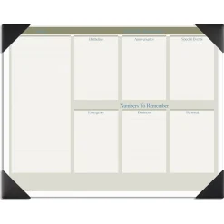 2025 AT-A-GLANCE Executive 21.75" x 17" Monthly Desk Pad Calendar, Green/White (HT1500-25)
