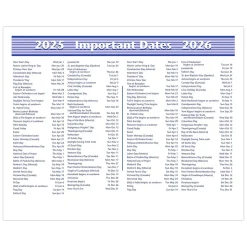 2025 AT-A-GLANCE Flip-A-Week 7" x 5.5" Weekly Desk Calendar Refill, White/Blue (SW705X-50-25)