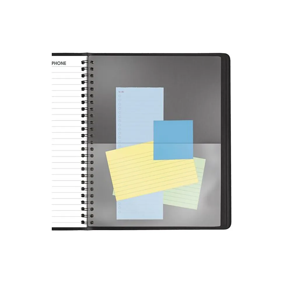 2025 AT-A-GLANCE Large Print 7" x 8.75" Monthly Planner, Faux Leather Cover, Black (70-LP09-05-25)