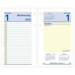 2025 AT-A-GLANCE QuickNotes 6" x 3.5" Daily Calendar Refill, Multicolor (E517-50-25)