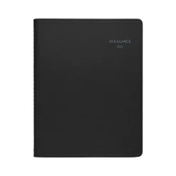 2025 AT-A-GLANCE QuickNotes 8.25" x 11" Monthly Planner, Faux Leather Cover, Black (76-06-05-25)