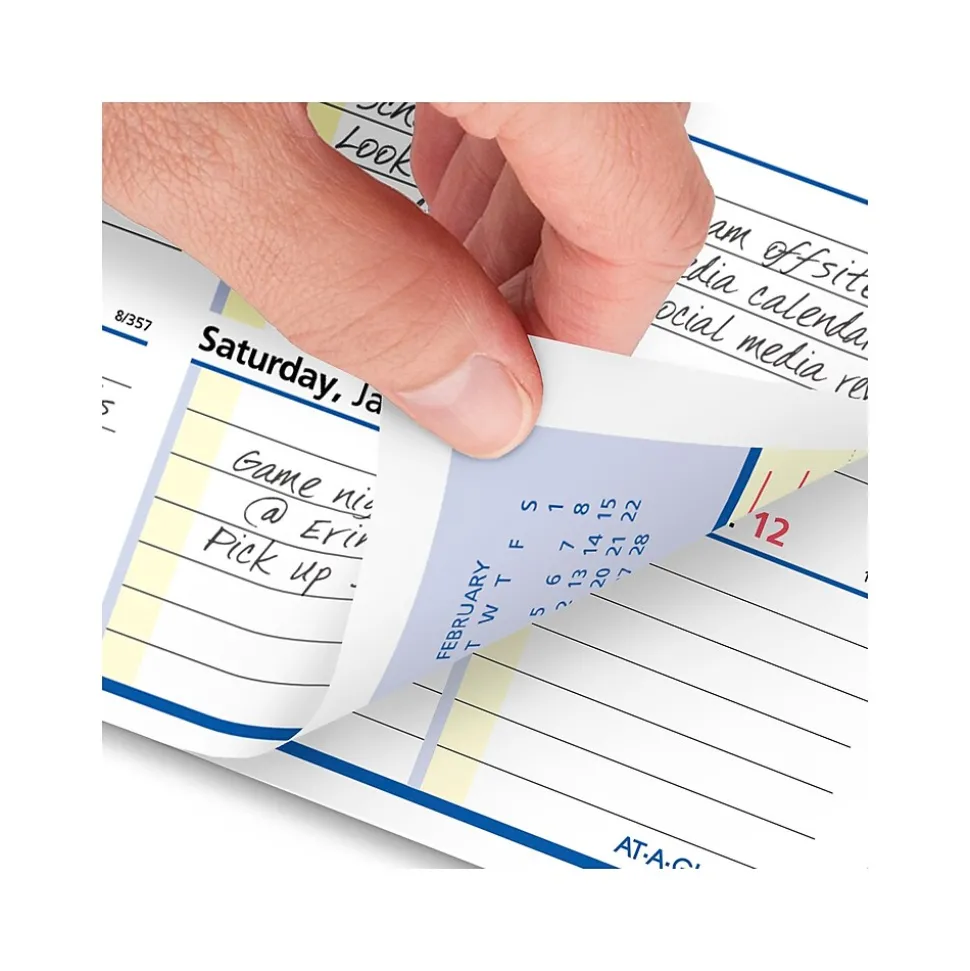 2025 AT-A-GLANCE QuickNotes Flip-A-Week 7" x 5.5" Weekly Desk Calendar Refill, Multicolor (SW706-50-25)