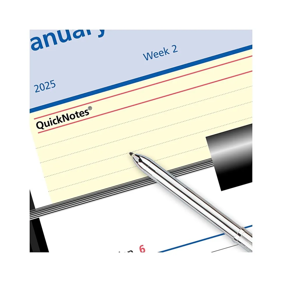 2025 AT-A-GLANCE QuickNotes Flip-A-Week 7" x 5.5" Weekly Desk Calendar Refill, Multicolor (SW706-50-25)