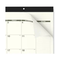 2025 AT-A-GLANCE Recycled 21.75" x 17" Monthly Desk Calendar, Green/Black (SK32G-00-25)