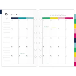 2025 AT-A-GLANCE Simplified by Emily Ley 8.5" x 5.5" Monthly Planner Refill, Multicolor (EL100-4211-25)