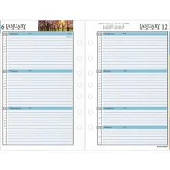 2025 AT-A-GLANCE Zenscapes 8.5" x 5.5" Weekly & Monthly Planner Refill, Multicolor (281-285Y-25)