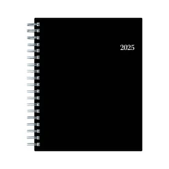 2025 Blue Sky 8.5" x 11" Daily & Monthly Planner, Plastic Cover, Black (150852)
