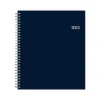2025 Blue Sky 8" x 10" Monthly Planner, Plastic Cover, Navy Blue (148660-25)