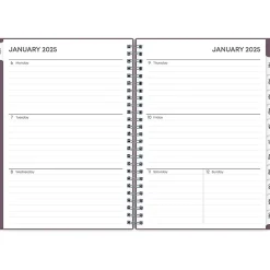 2025 Blue Sky 5.88" x 8.63" Weekly & Monthly Planner, Plastic Cover, Purple (150540)