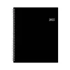 2025 Blue Sky 8.5" x 11" Weekly & Monthly Planner, Plastic Cover, Black (148339)