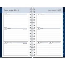 2025 Blue Sky 3.63" x 6.13" Weekly & Monthly Planner, Plastic Cover, Navy Blue (148395)
