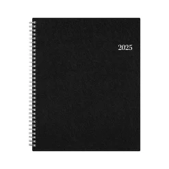 2025 Blue sky 8.5" x 11" Weekly & Monthly Appointment Book, Plastic Cover, Black (150848)