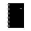2025 Blue Sky 3.63" x 6.13" Weekly & Monthly Planner, Plastic Cover, Black (148363)