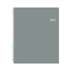 2025 Blue Sky 8.5" x 11" Weekly & Monthly Planner, Plastic Cover, Slate Gray (152195)