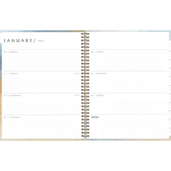 2025 Blue Sky Andreo 8.5" x 11" Weekly & Monthly Planner, Paperboard Cover, Blue/Yellow (137948-25)