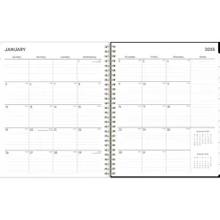 2025 Blue Sky Baccara Dark 8" x 10" Monthly Planner, Plastic Cover, Multicolor (110216-25)