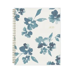 2025 Blue Sky Bakah Blue 8.5" x 11" Weekly & Monthly Planner, Plastic Cover, White/Blue (137261-25)