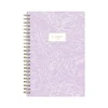 2024-2025 Blue Sky Belinda Selene Sienna Lilac 5" x 8" Academic Weekly & Monthly Planner, Plastic Cover, Purple/White