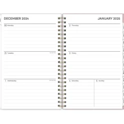 2025 Blue Sky Checkerboard 5" x 8" Weekly & Monthly Planner, Plastic Cover, Multicolor (152477)