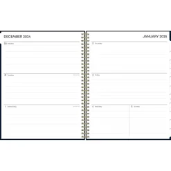 2025 Blue Sky Cheeyna 8.5" x 11" Weekly & Monthly Planner, Plastic Cover, Navy (147946)