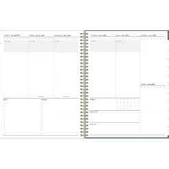 2025 Blue Sky Cocolie 8.5" x 11" Weekly & Monthly Planner, Plastic Cover, Blue/White (148256)