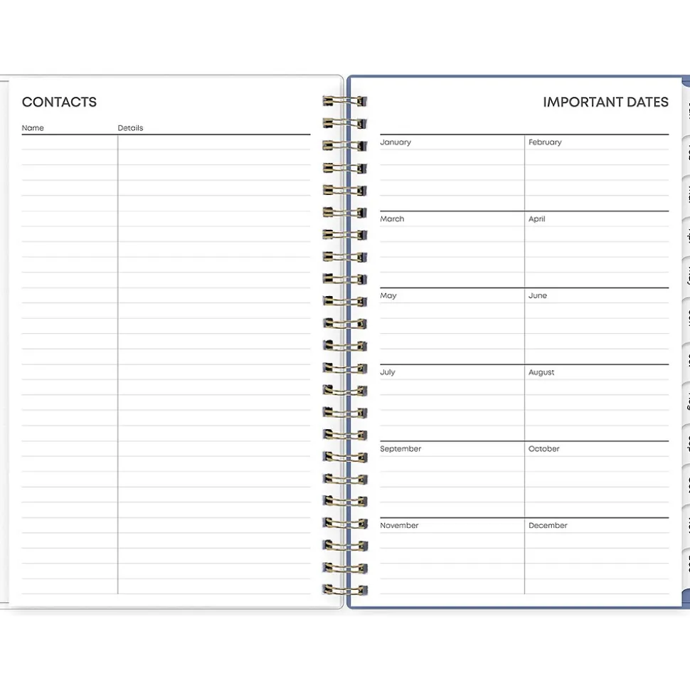 2025 Blue Sky Cocorrina 5" x 8" Weekly & Monthly Planner, Plastic Cover, Multicolor (143694-25)