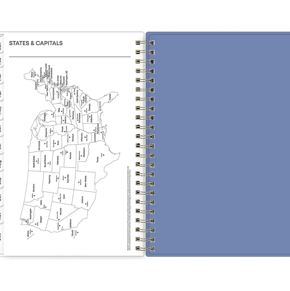 2025 Blue Sky Cocorrina 5" x 8" Weekly & Monthly Planner, Plastic Cover, Multicolor (143694-25)