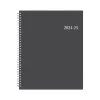 2024-2025 Blue Sky Collegiate 8.5" x 11" Academic Weekly & Monthly Planner, Plastic Cover, Gray (100135-A25)