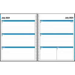 2024-2025 Blue Sky Collegiate 8.5" x 11" Academic Weekly & Monthly Planner, Plastic Cover, Gray (100135-A25)